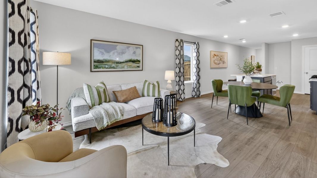 Representative furnished interior of a home built from the Atlanta by D.R. Horton in The Hills of Sherman, Sherman (Image 10).