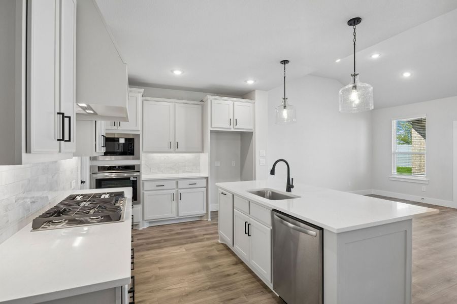 Furnished interior view inside a new home in Painted Tree Woodland West, McKinney (Image 6).