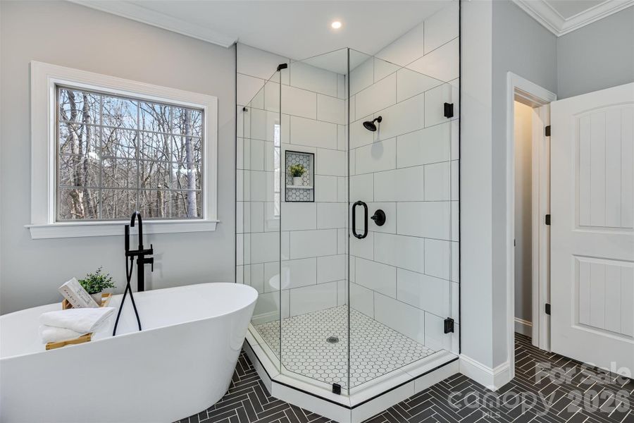 Primary bathroom, a true spa retreat!