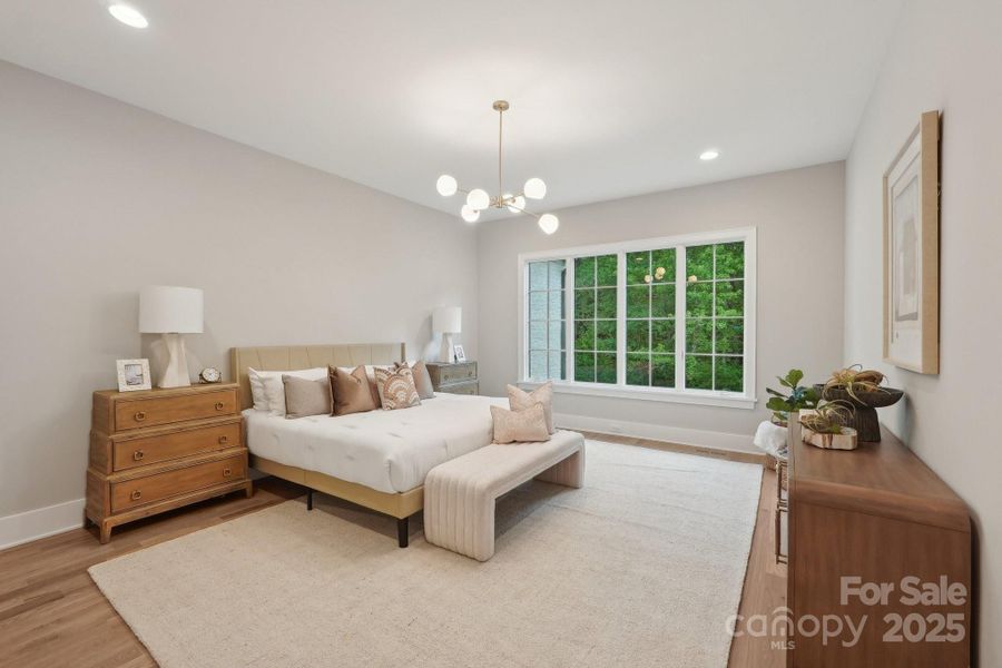 Furnished interior view inside a new home in Cardinal Crest, Weddington (Image 5).