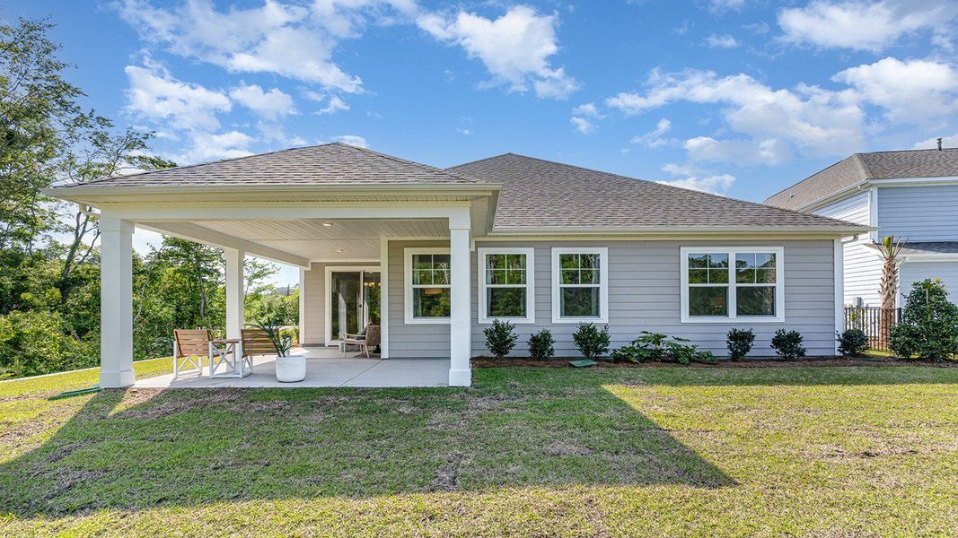 Representative exterior details of a home built from the Darby by D.R. Horton in Heron Pointe, Myrtle Beach (Image 27). Representative exterior details of a home built from the Darby by D.R. Horton in Heron Pointe, Myrtle Beach (Image 27).
