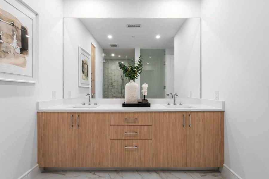 Furnished interior view inside a new home in The Dillon Buckhead, Atlanta (Image 31). Furnished interior view inside a new home in The Dillon Buckhead, Atlanta (Image 31).