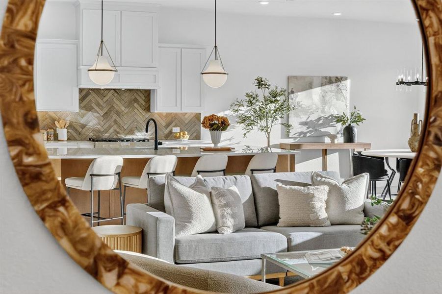 Furnished interior view inside a new home in The Grove, Fort Worth (Image 10).