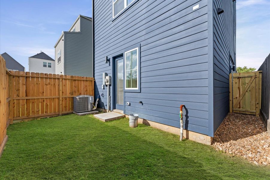 The spacious backyard, accessible directly from the first-floor secondary bedroom, offers a private retreat with the added convenience of separate street access. Perfect for entertaining, relaxing, or enjoying outdoor activities, this versatile space provides both comfort and privacy in a highly functional layout. The spacious backyard, accessible directly from the first-floor secondary bedroom, offers a private retreat with the added convenience of separate street access. Perfect for entertaining, relaxing, or enjoying outdoor activities, this versatile space provides both comfort and privacy in a highly functional layout.