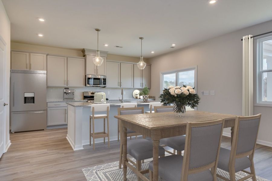 Dining Area and Kitchen