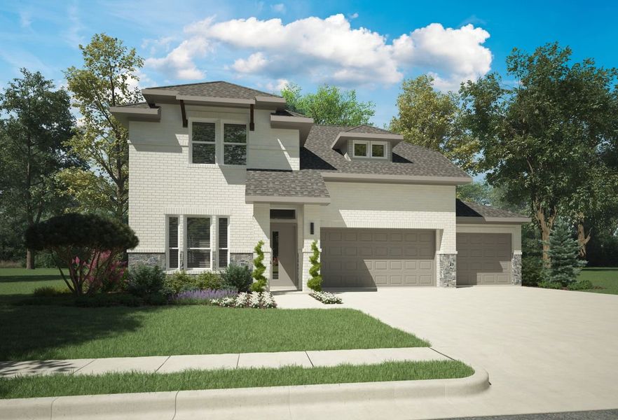 Elevation A in the Stanley II | Madero plan by Trophy Signature Homes – REPRESENTATIVE PHOTO