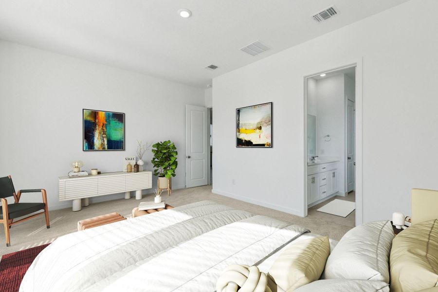 Furnished interior view inside a new home in Windcress, Baytown (Image 7).