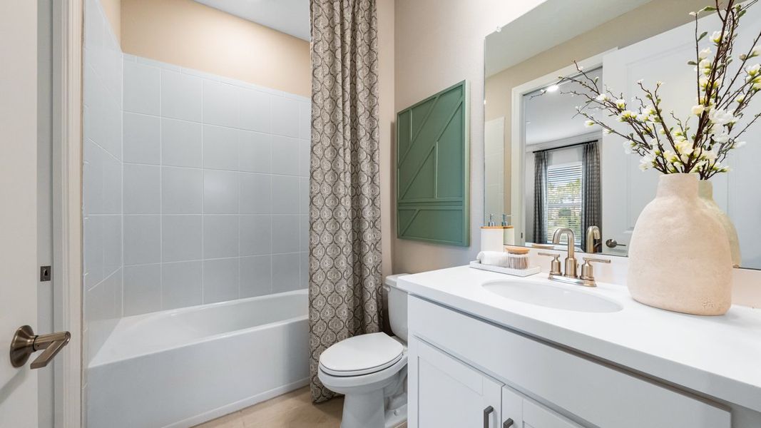 Furnished interior view inside a new home in Esplanade at Wiregrass Ranch, Wesley Chapel (Image 12). Furnished interior view inside a new home in Esplanade at Wiregrass Ranch, Wesley Chapel (Image 12).