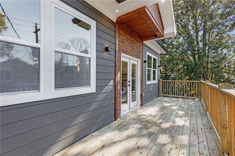 Exterior details and patio area of a home in , Atlanta (Image 3).