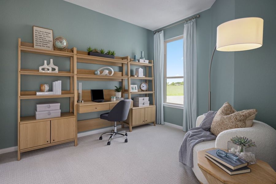 Representative furnished interior of a home built from the 1605 Modeled by KB Home in Brighton Trails, Hockley (Image 10).