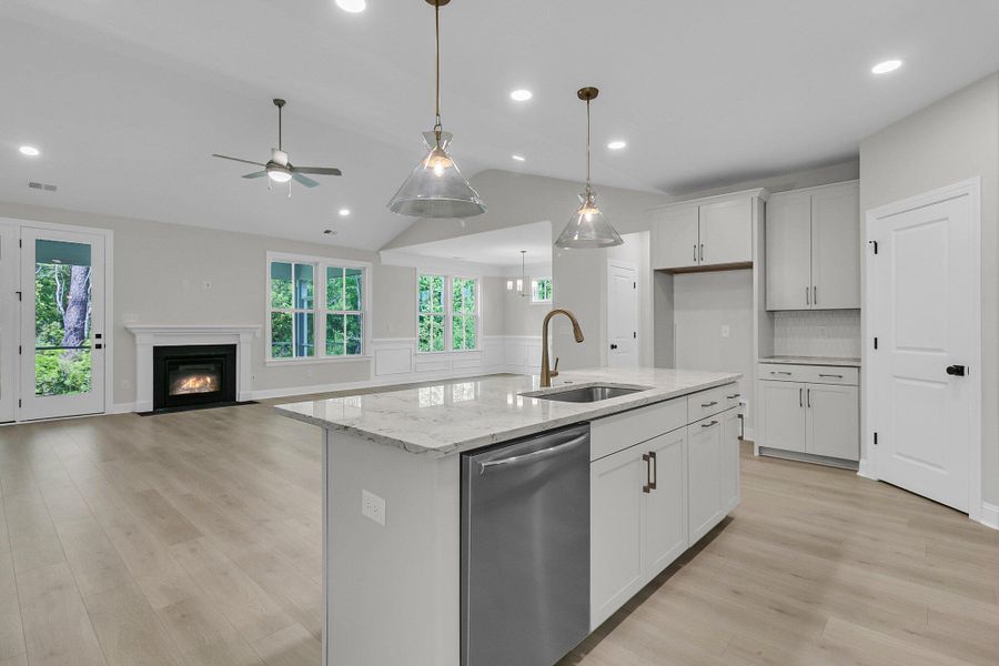 Furnished interior view inside a new home in Tidewater at Lakes of Cane Bay, Summerville (Image 7). Furnished interior view inside a new home in Tidewater at Lakes of Cane Bay, Summerville (Image 7).
