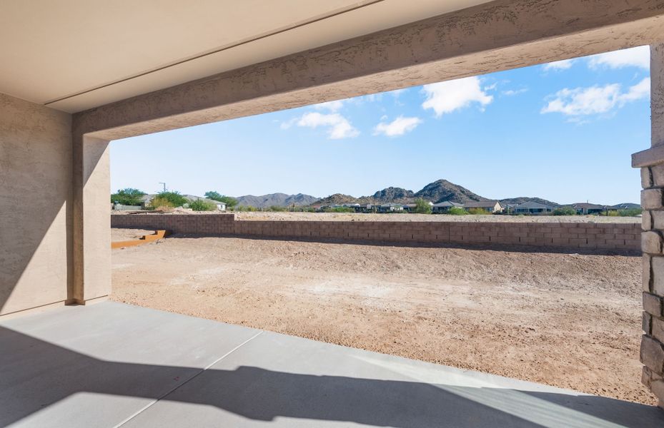 Exterior details and patio area of a home in Sun City Festival, Buckeye (Image 3).