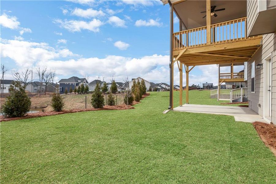 Exterior details and patio area of a home in Twin Lakes, Hoschton (Image 27). Exterior details and patio area of a home in Twin Lakes, Hoschton (Image 27).