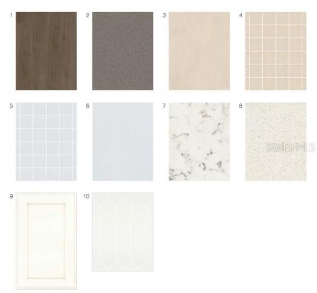 Sample of building materials used in homes in Harvest at Ovation, Winter Garden (Image 13).