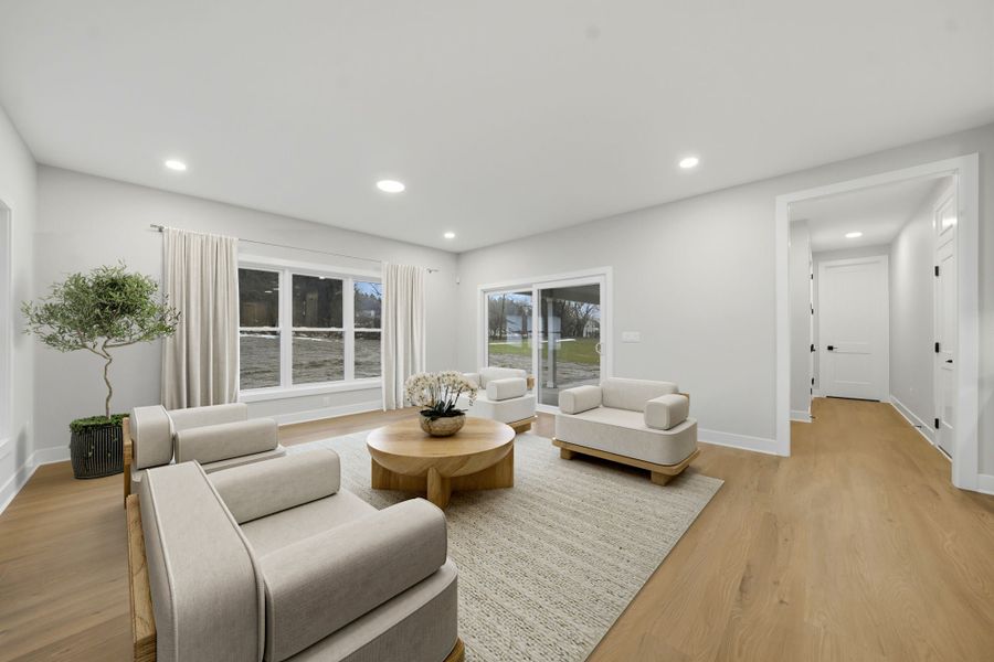 Furnished interior view inside a new home in Cannon Woods, Clarence (Image 6). Furnished interior view inside a new home in Cannon Woods, Clarence (Image 6).
