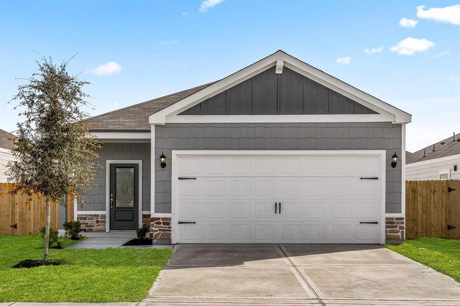 The welcoming exterior of the Dogwood floor plan.