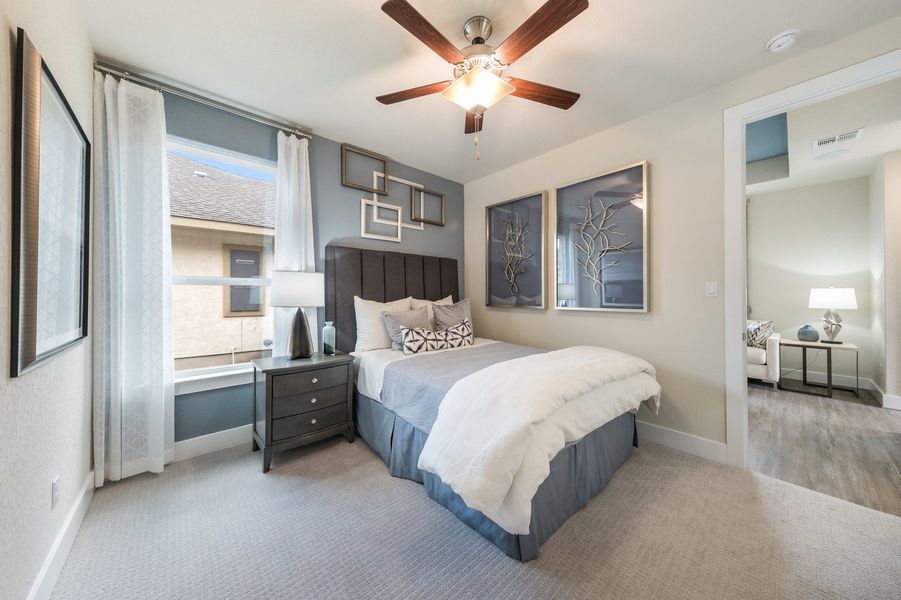 Furnished interior view inside a new home in Veramendi, New Braunfels (Image 14). Furnished interior view inside a new home in Veramendi, New Braunfels (Image 14).