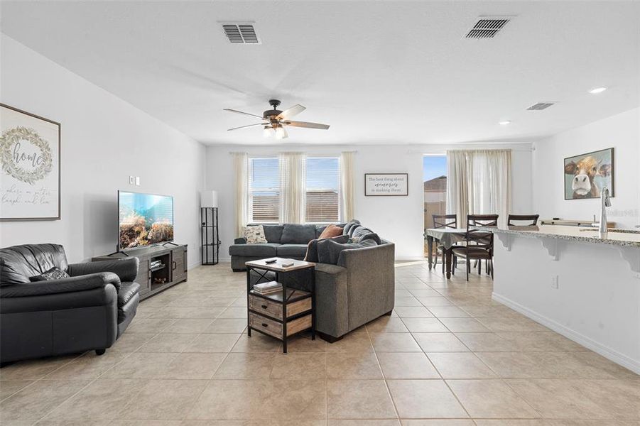 Furnished interior view inside a new home in Deer Run at Crosswinds, Davenport (Image 16).