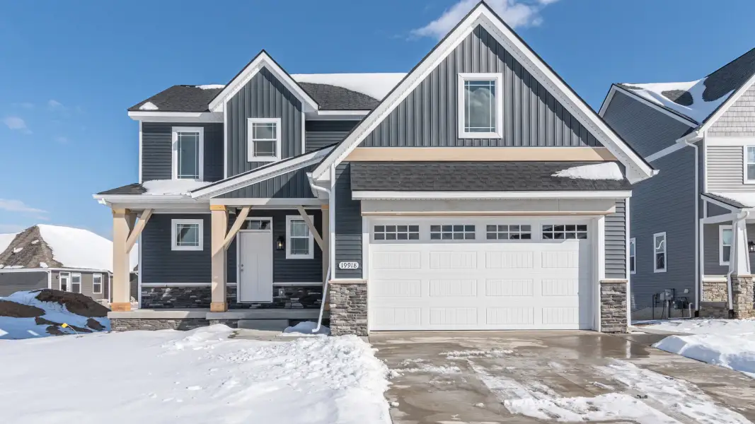 Representative exterior photo of a completed home built from the The Eaton by Norfolk Homes in Offsite Builds Southern Michigan, Ann Arbor, MI (Image 25).