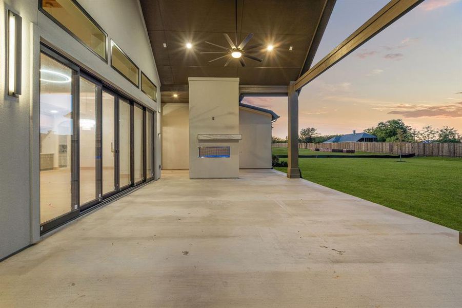 Exterior details and patio area of a home in , Northlake (Image 26).