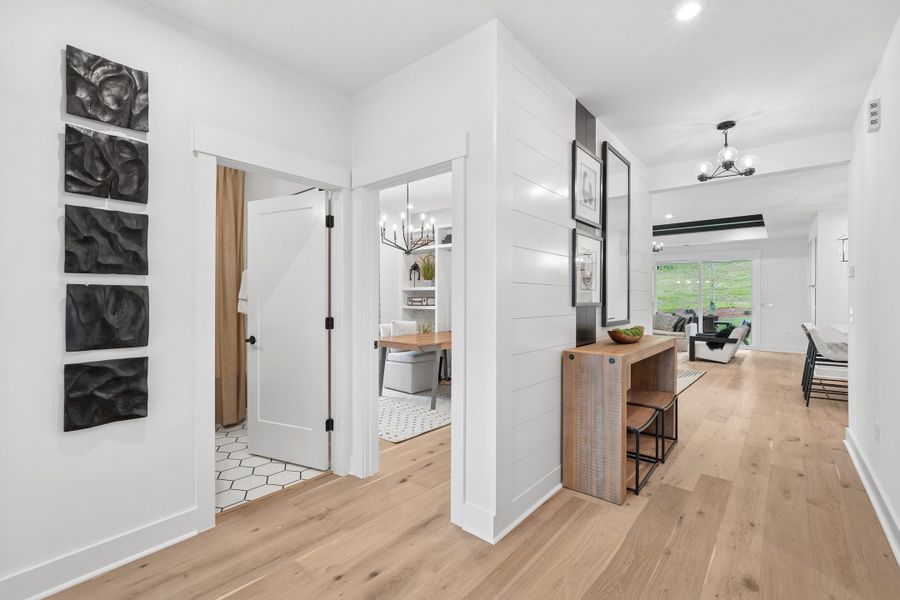 Representative furnished interior of a home built from the Cypress Cove by Tri Pointe Homes in Altis At Serenity, Fuquay Varina (Image 27).