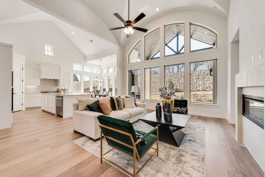 Furnished interior view inside a new home in Chatham Reserve, Providence Village (Image 10).