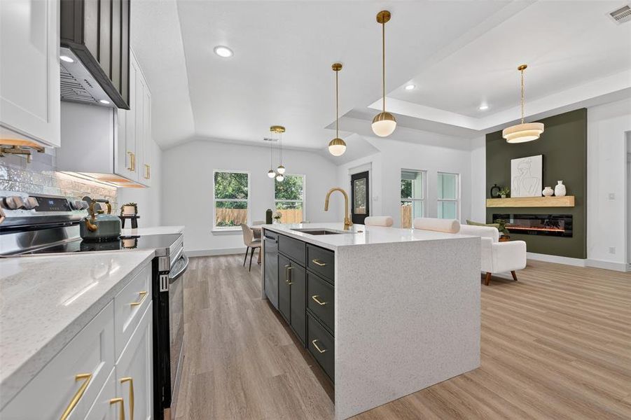 Furnished interior view inside a new home in , Fort Worth (Image 16).