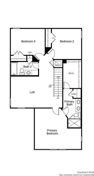 2D floor plan layout of this home in Southton Cove, Elmendorf, TX (Image 4).
