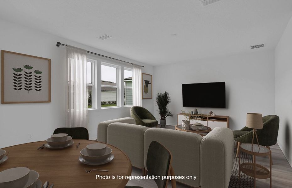 Furnished interior view inside a new home in Hyland Trail, Green Cove Springs (Image 8).