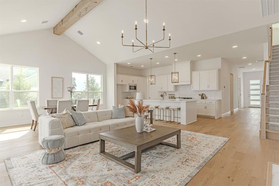 Furnished interior view inside a new home in , Aledo (Image 26).