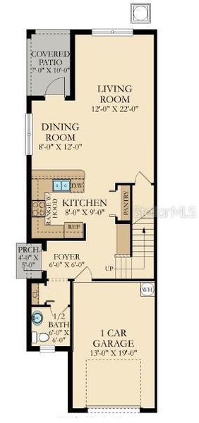 2D floor plan layout of this home in , San Antonio, FL (Image 5).