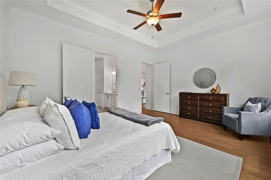 Furnished interior view inside a new home in , Flowery Branch (Image 8).