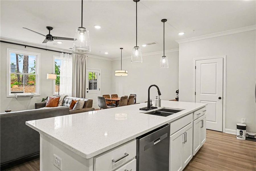 Furnished interior view inside a new home in Gates at Hamilton Grove, Marietta (Image 8).