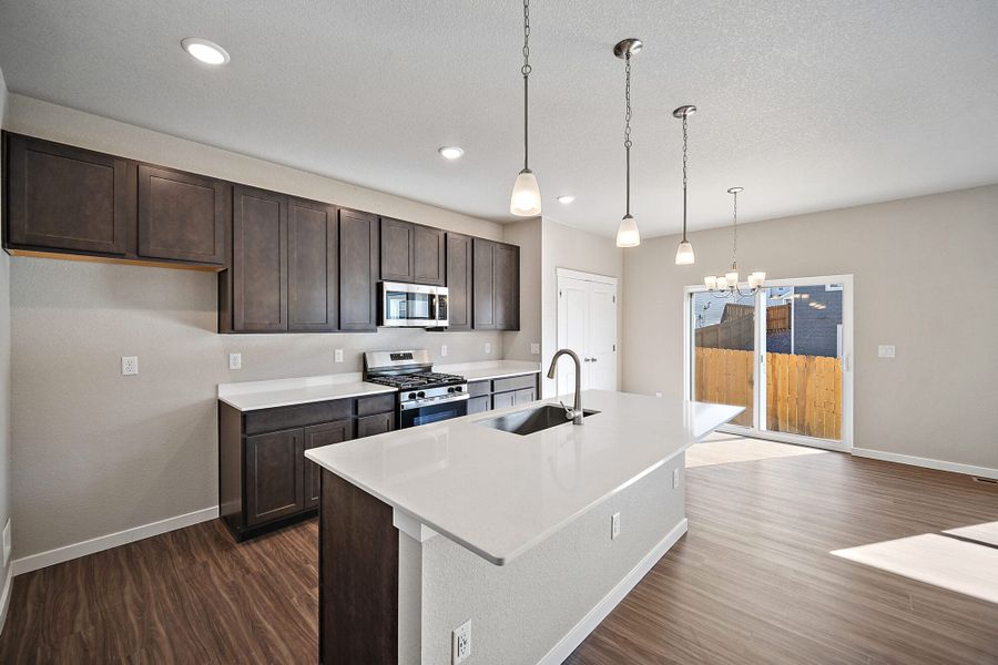 Furnished interior view inside a new home in Ridge at Lorson Ranch, Colorado Springs (Image 10).
