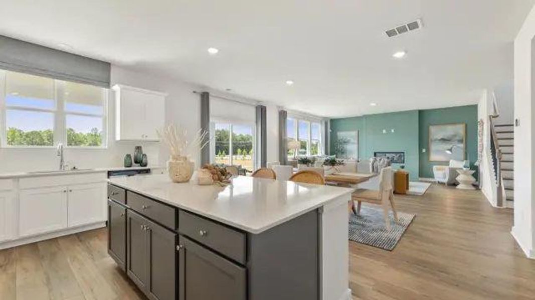Furnished interior view inside a new home in Reserve at Gum Springs, Jefferson (Image 13).