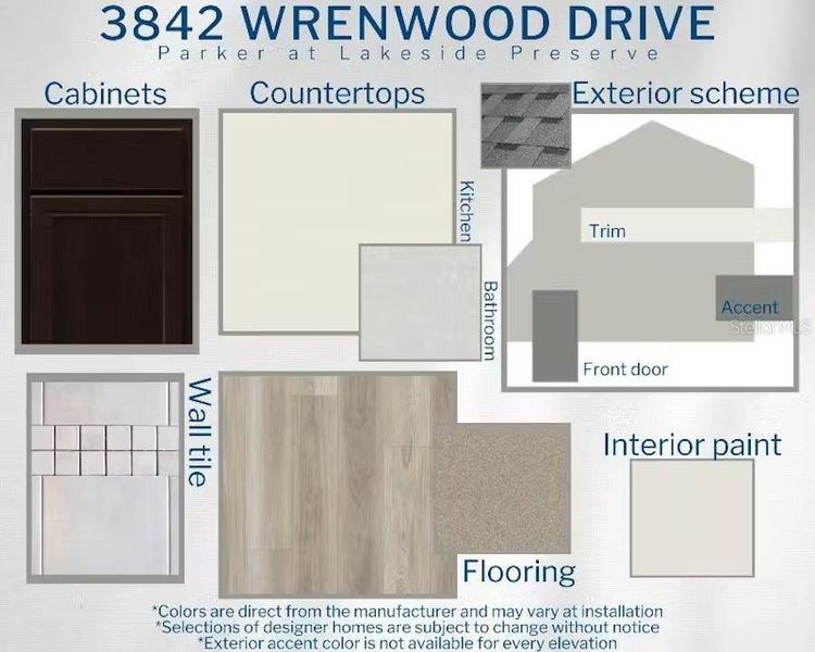 Sample of building materials used in homes in Lakeside Preserve, Lakeland (Image 4). Sample of building materials used in homes in Lakeside Preserve, Lakeland (Image 4).