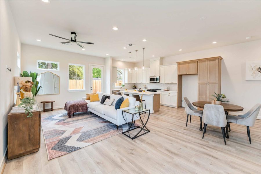 Furnished interior view inside a new home in , Houston (Image 8).