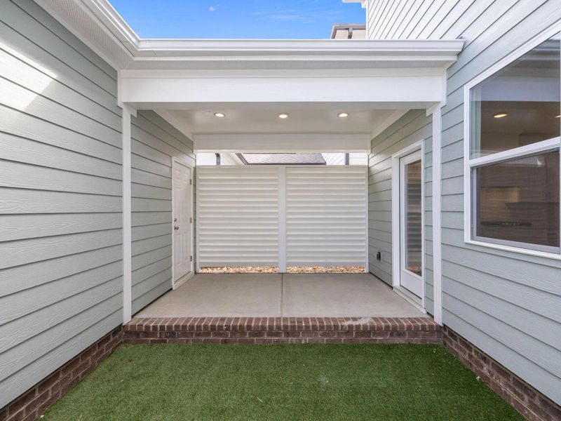 Exterior details and patio area of a home in Forestville Yard, Knightdale (Image 4).