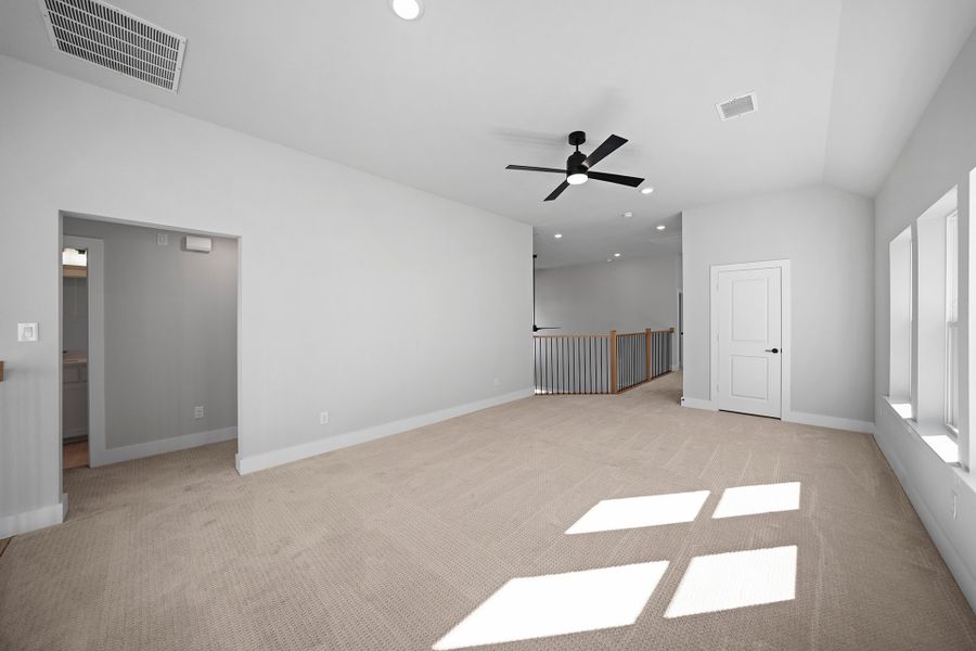 Spacious, unfurnished interior of a new home in Fields - 40' Lots, Frisco (Image 26). Spacious, unfurnished interior of a new home in Fields - 40' Lots, Frisco (Image 26).