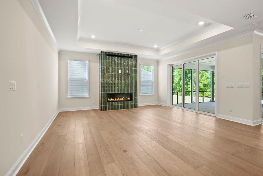 Spacious, unfurnished interior of a new home in Carolina Riverside, Belmont (Image 40).
