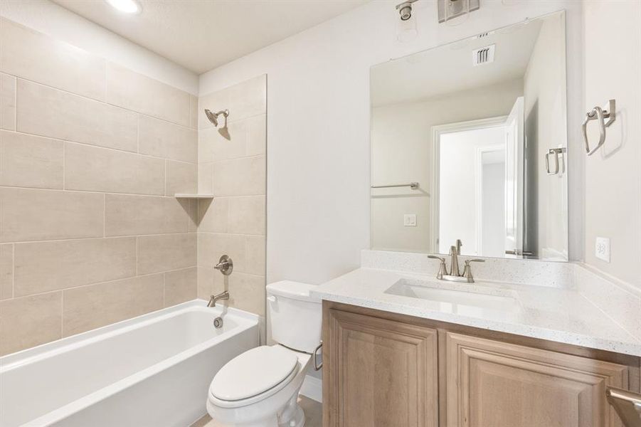 Furnished interior view inside a new home in Sunrise at Garden Valley, Waxahachie (Image 16).