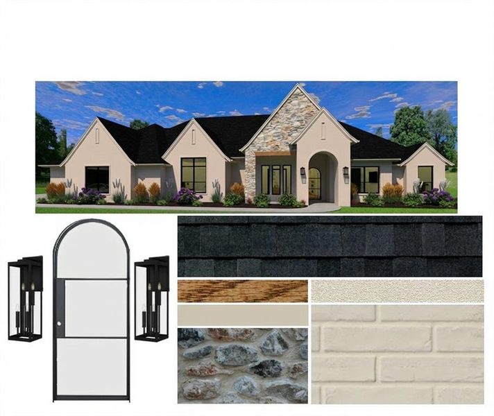 Rendering- Front of home Rendering- Front of home