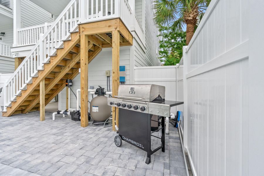 Exterior details and patio area of a home in , Surfside Beach (Image 27).