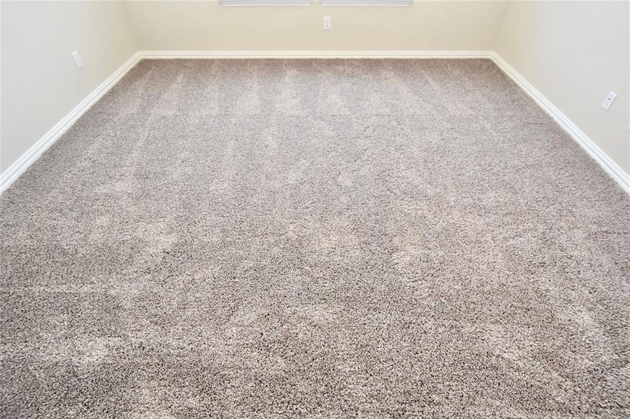 Detailed view of carpet floors