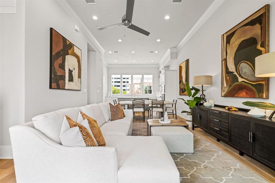 Image of model home with similar floorplan