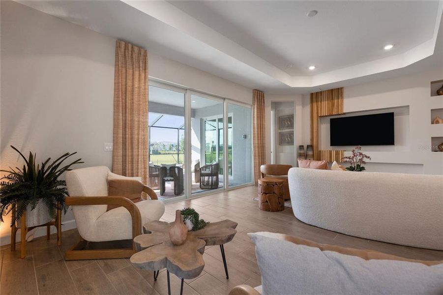Furnished interior view inside a new home in Calusa Country Club, Lakewood Ranch (Image 3).