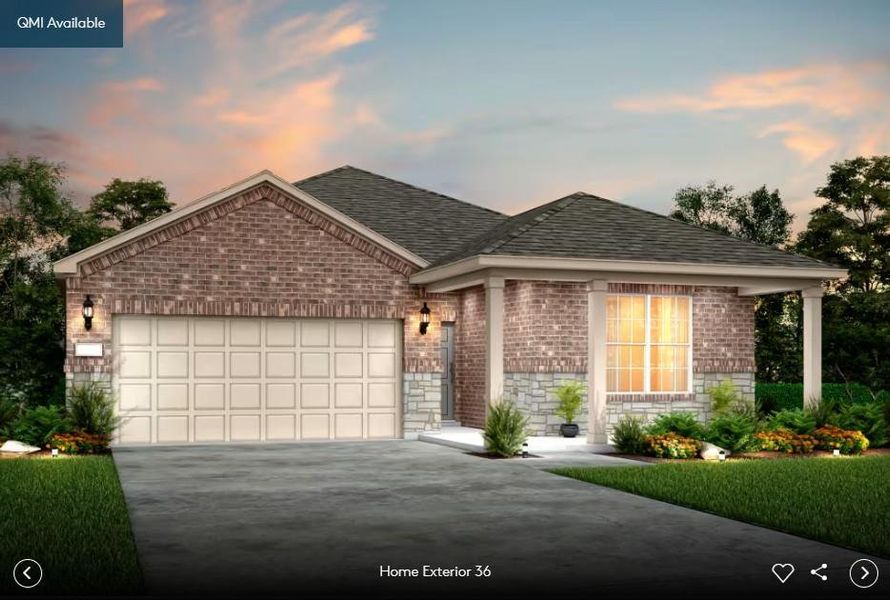 Pulte Homes, Parker elevation 36, rendering
