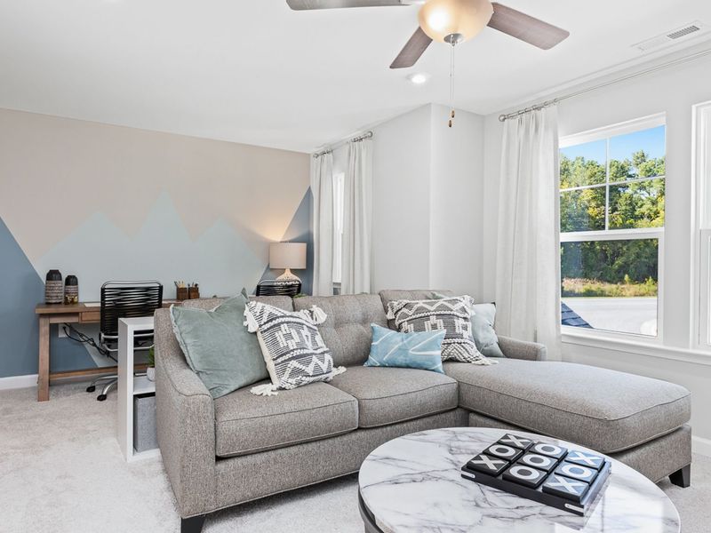 Representative furnished interior of a home built from the The Hemlock A by Davidson Homes LLC in Enclave at Belmont, Belmont (Image 17). Representative furnished interior of a home built from the The Hemlock A by Davidson Homes LLC in Enclave at Belmont, Belmont (Image 17).