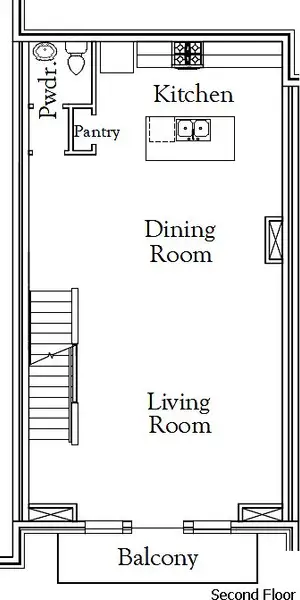 2D floor plan layout for the The League by Coventry Homes in Townhomes at Ballpark, Arlington, TX (Image 2). 2D floor plan layout for the The League by Coventry Homes in Townhomes at Ballpark, Arlington, TX (Image 2).