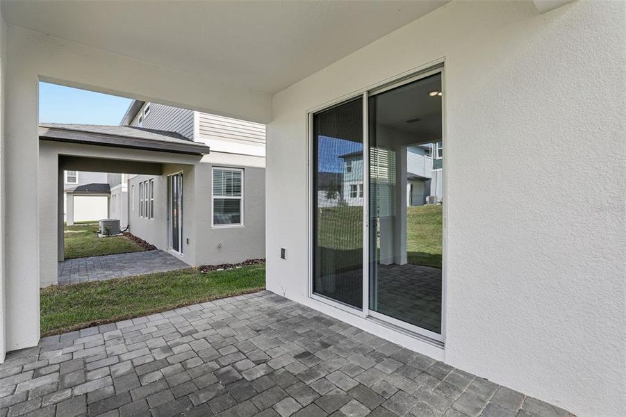 Exterior details and patio area of a home in Cyrene at Minneola, Minneola (Image 27).